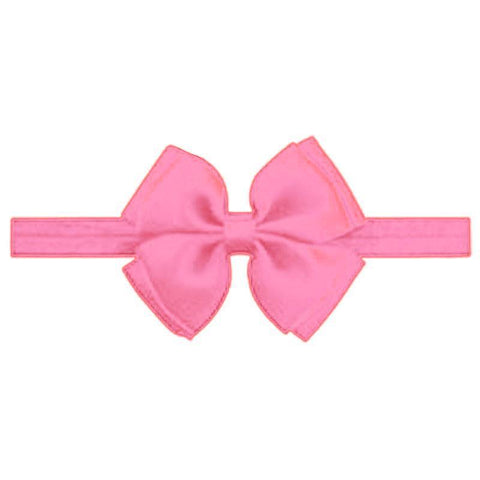 Baby Hot Pink Double Bow Headband
