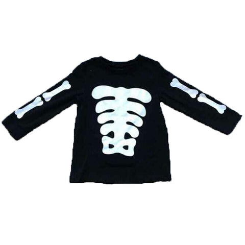 Black White Skeleton Bones Shirt