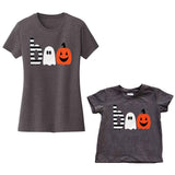 Boo Ghost Pumpkin Shirt Gray