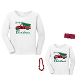 Merry Christmas Shirt Truck Tree Mommy And Me