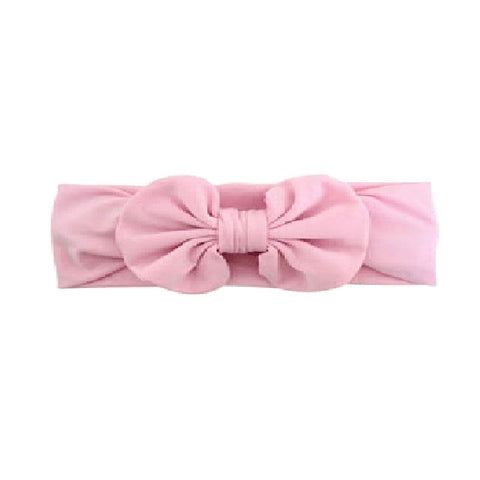 Pink Ruffle Bow Headband