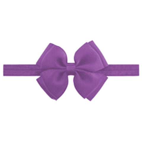 Purple Double Bow Headband