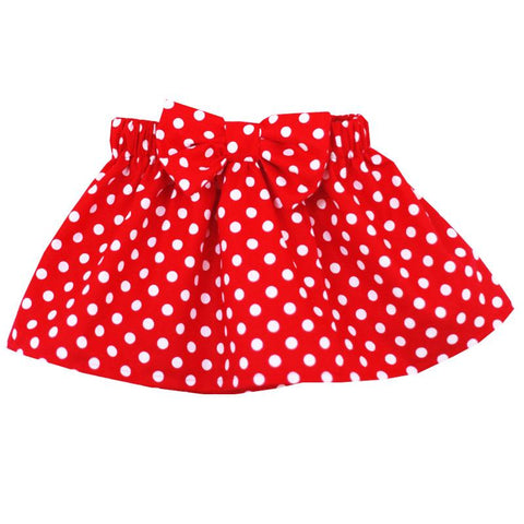 Red Polka Dot Skirt Bow