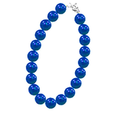 Royal Blue Necklace Chunky Gumball