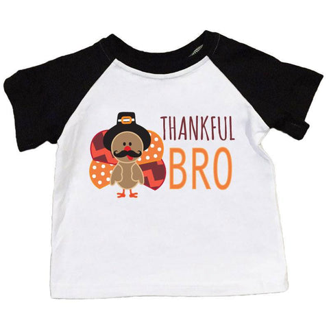 Thankful Bro Shirt Turkey Raglan Boy